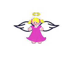 Gif animé ange fille